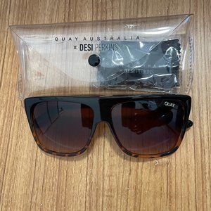 Quay Australia x Desi Perkins On the Low II OTLII Tortoise Sunglasses